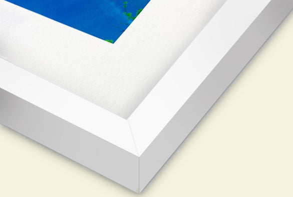 White frame corner